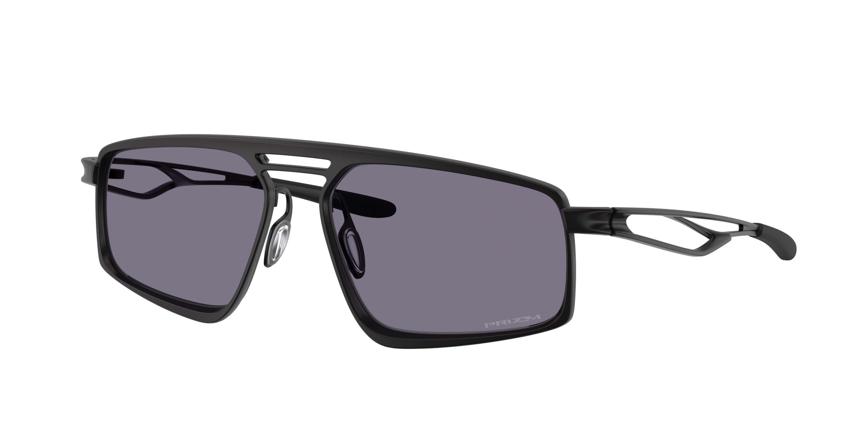Oakley Bushwick Prizm Grey Sunglasses - Satin Black - BLACK/GREY
